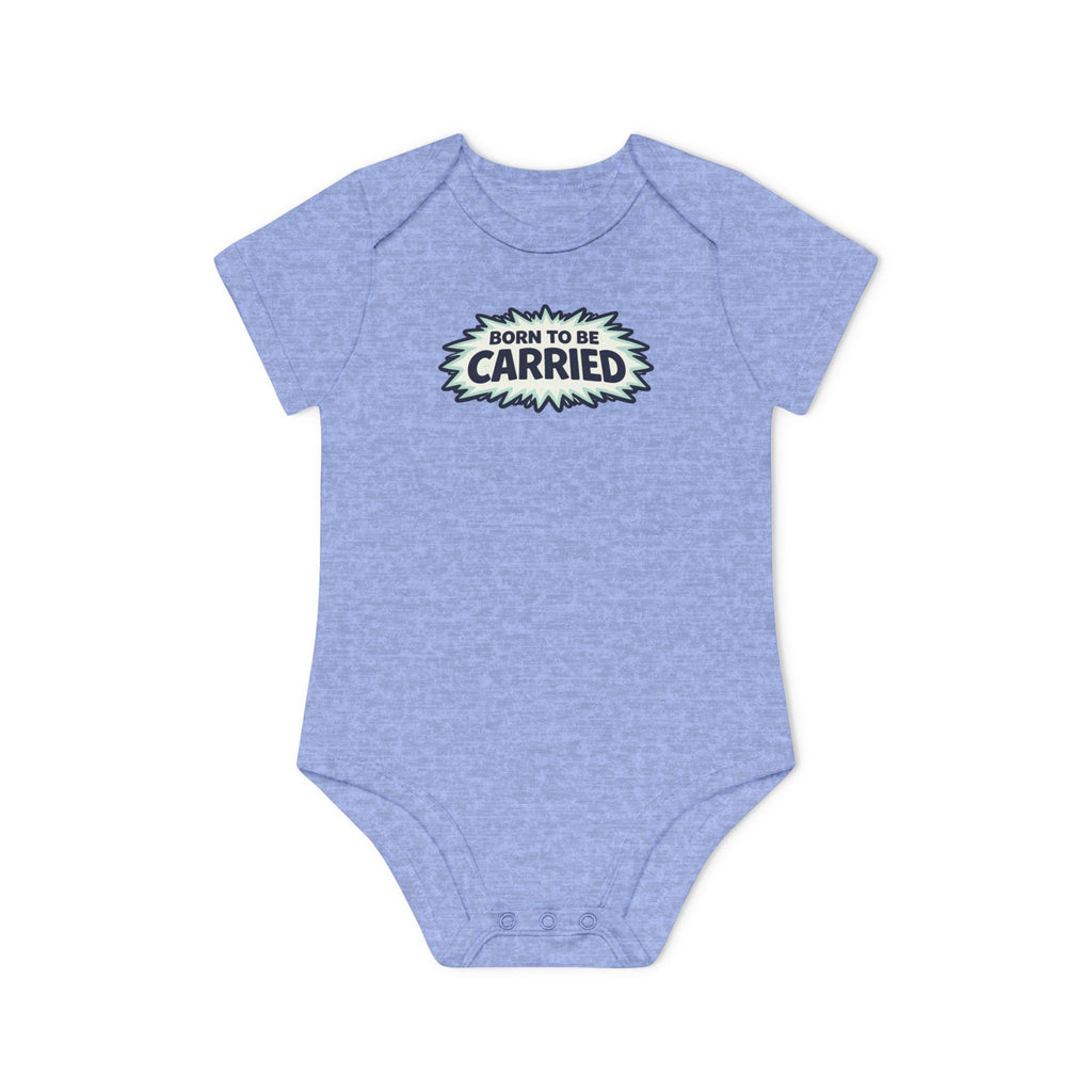 Born to Be Carried Baby Bodysuit — Organic Short Sleeve Infant Onesie