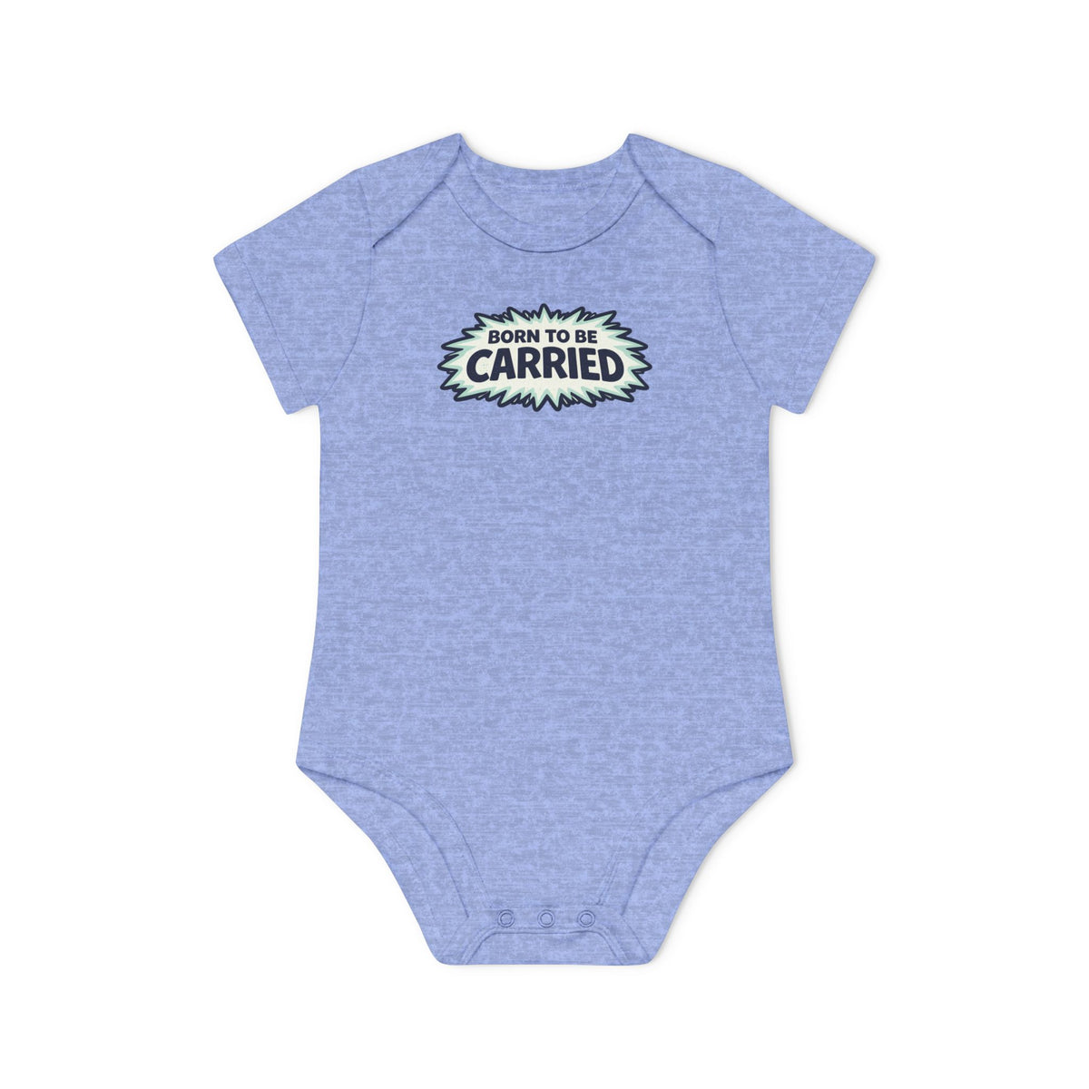 Born to Be Carried Baby Bodysuit — Organic Short Sleeve Infant Onesie