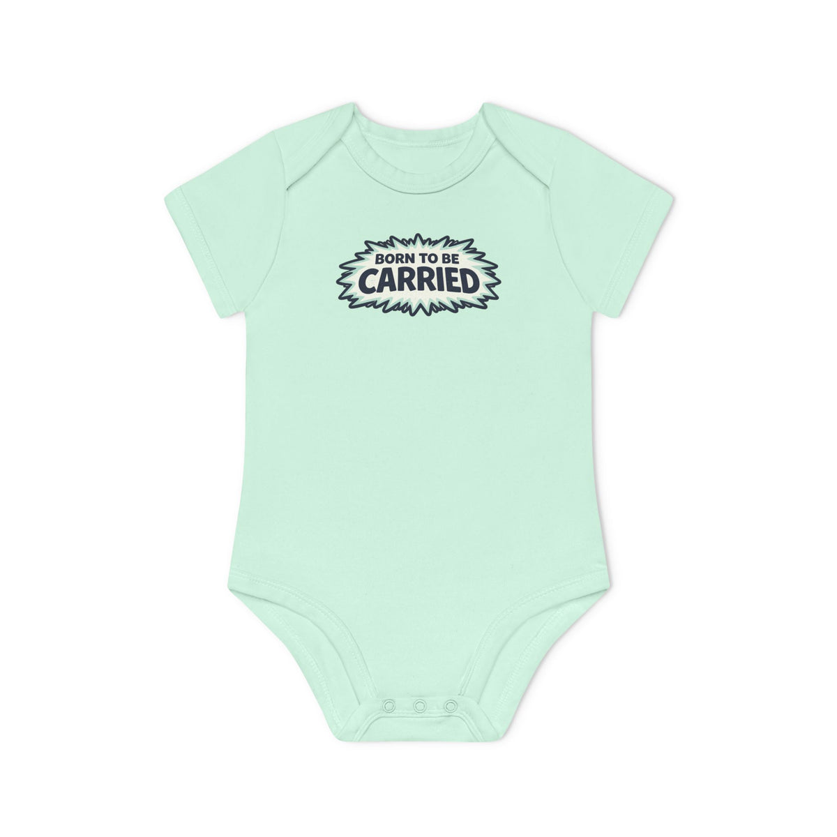 Born to Be Carried Baby Bodysuit — Organic Short Sleeve Infant Onesie
