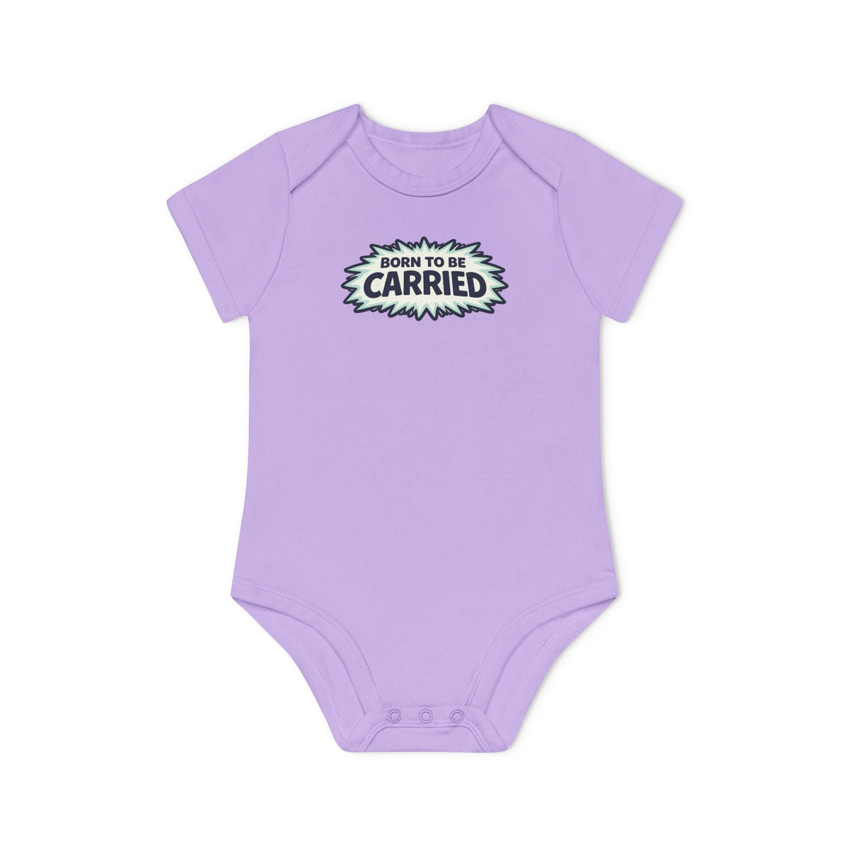 Born to Be Carried Baby Bodysuit — Organic Short Sleeve Infant Onesie